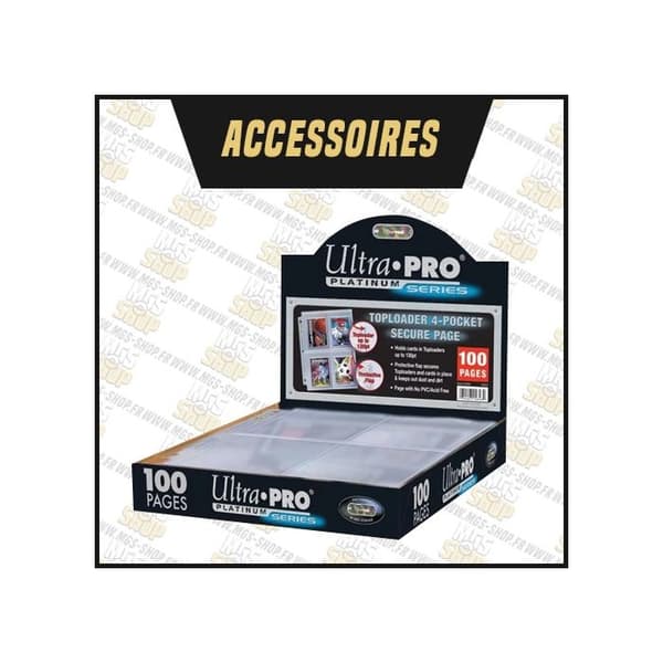 Ultra Pro - Säker Platinum Toploader - Graderad (x100 pärmblad)