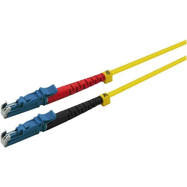 Helos - 59571.0 - Kabel Patch LWL E2000(R)/E2000 (LSH) Duplex 9/125 m OS2 Gul 0,5 m