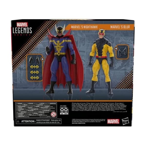 Hasbro Marvel Legends Pack 2 figurer Squadron Supreme: Nighthawk & Blur 15 cm