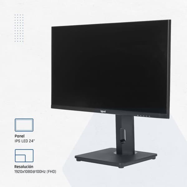 Rotera 24 tum - iggual - Full HD 1920x1080 - IPS-panel - Ramarös - Rotera/VRID