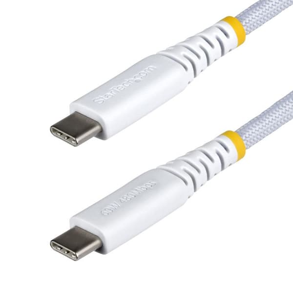 USB-C-kabel - STARTECH - USB2CC30CMNCBRWH - USB 2.0 - 0,3 m - Nickelsilverad