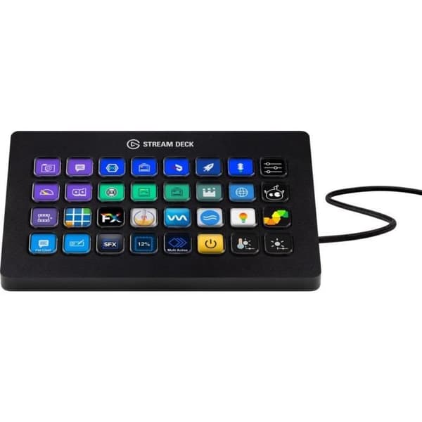Streaming kontrollpanel - ELGATO - Stream Deck XL - 32 anpassningsbara LCD-knappar - USB-C - OBS/Twitch integration
