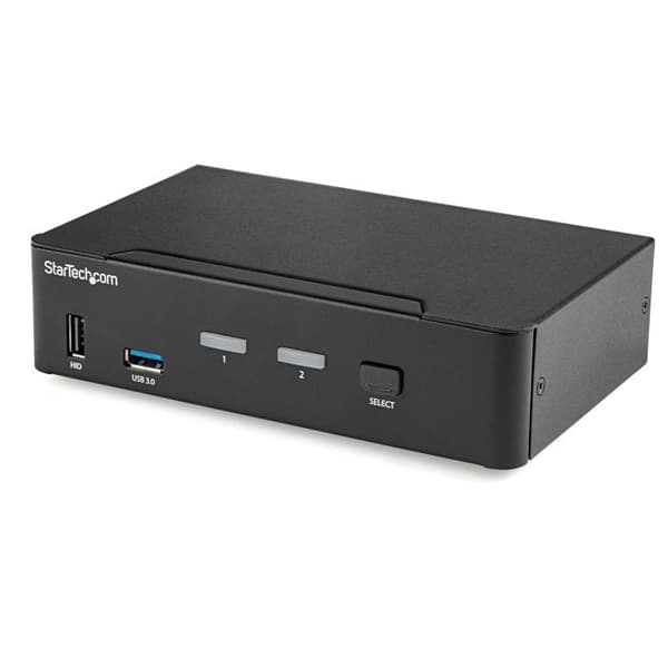 KVM-switch - StarTech.com - 2 portar - DisplayPort 4K 60 Hz - USB 3.0-hubb - Kompatibel med Windows/Mac/Linux