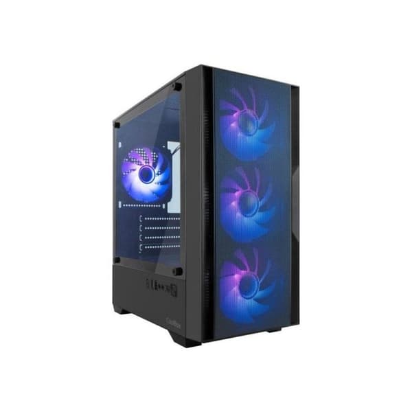 PC-chassi - COOLBOX - GM220 MPFusion - Micro ATX - 4 ARGB-fläktar - USB-C