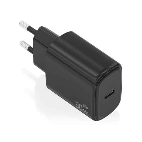 CARGADOR AISENS GAN 30W 1XUSB-C PD3.0 SVART