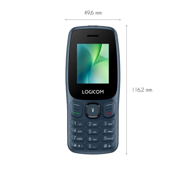Funktionstelefon - LOGICOM - Logicom Funktionstelefon - 4G - Dual SIM - 128 Mo lagring