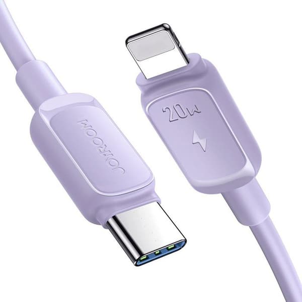 USB-C - Lightning-kabel 20 W 1,2 m lila för iPhone