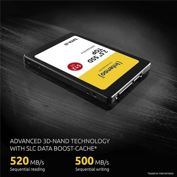 SSD intern 6.35 cm (2.5) Intenso Top Performance 256 GB