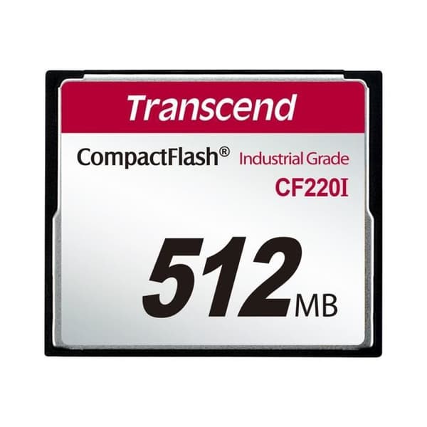 Transcend CF220I Industrial Temp 512MB CompactFlash Flash-minneskort