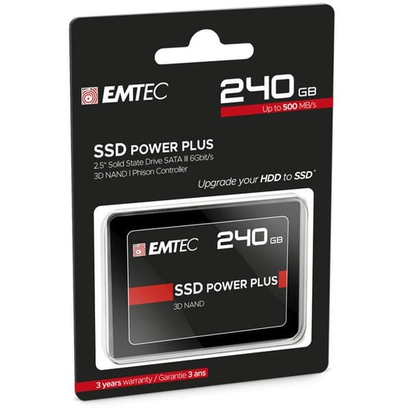 EMTEC SSD Power Plus - Solid State-enhet - 240 GB - intern - 2,5" - SATA 6Gb-s