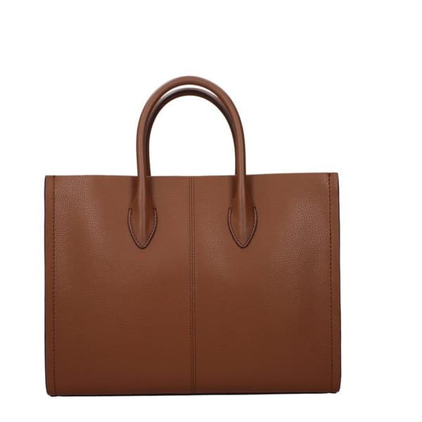 Michael Kors brun läderhandväska