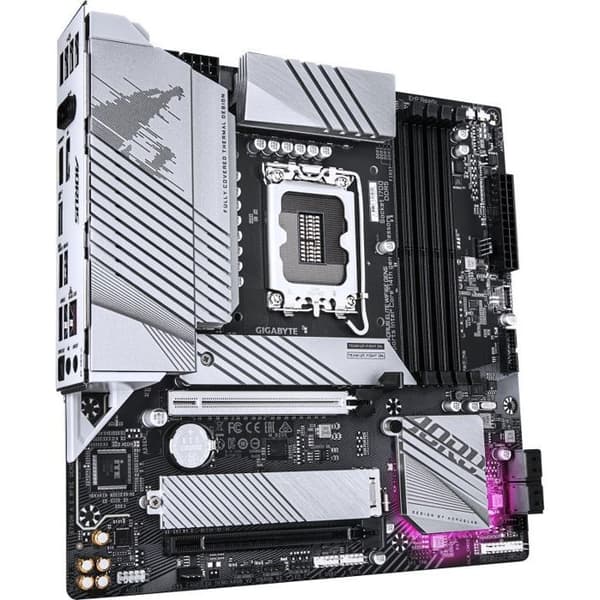 Moderkort - GIGABYTE - B760M A E WF6E GEN5 - Format Micro-ATX - Chipset Intel B760 - WiFi 6E & PCIe 5.0