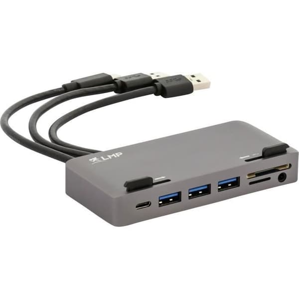 Dock USB-C - LMP - Attach Dock Pro - 10 portar - Diskret fäste - Grå sidereal