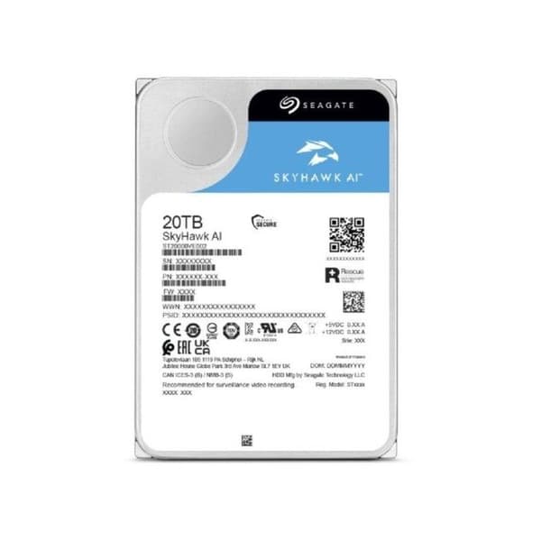 Hårddisk - SEAGATE - Skyhawk - 20To - SATA 6Gb/s - 512Mo cache
