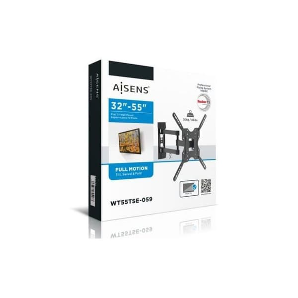 Aisens WT55TSE-059 Tiltbart väggfäste för 32-55" bildskärm/TV, svart