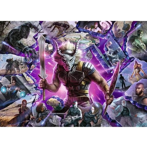 Pussel 1000 bitar: Marvel Villainous Samling: Killmonger