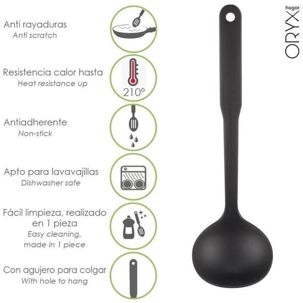 Cucharon - ORYX - Basic - Nylon - 32 x 9.5 cm - Hög termoresistens