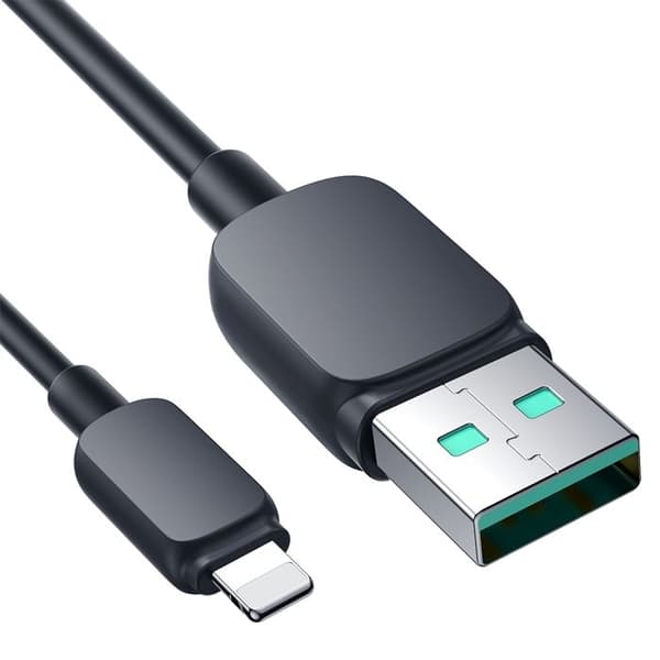 Lightning-kabel för iPhone - USB 2,4 A 1,2 m svart
