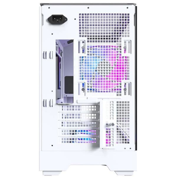 Vit datorkabinett - Montech - Mellanstor torn - Montech King 15 Pro - Stål och härdat glas - mATX / mini-ITX