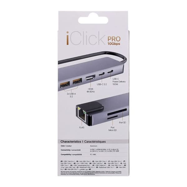 T'nB - USB-C Hub 8 i 1 - iClick Pro