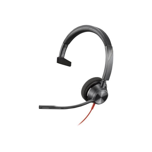 HP Poly Blackwire 3310 Monaural Microsoft Teams certifierad USB-C-headset +USB-C/A-adapter