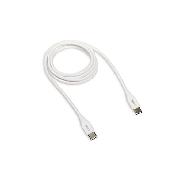 Snabbladdningskabel USB C - iggual - 100 cm - Vit - Snabbladdning 3A - Datatransfer