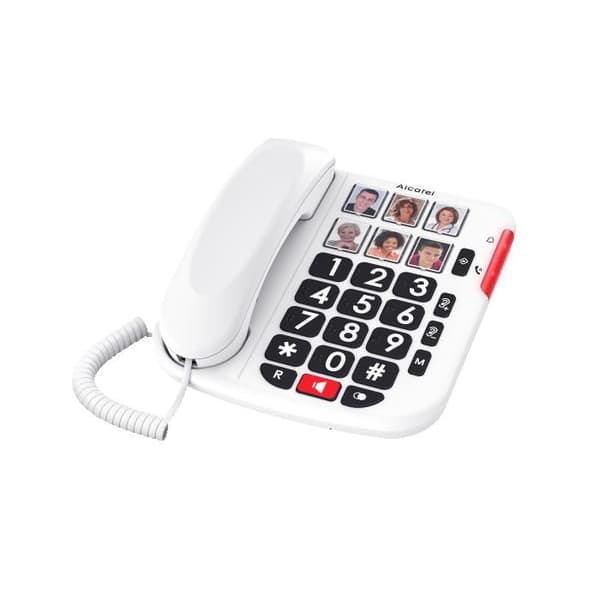 Trådbunden telefon - ALCATEL - Tmax10+ewe - Vit - Telefoni - Fast