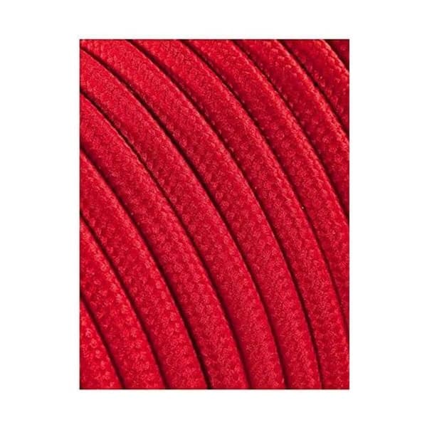 Kabel - EDM - C62 - Röd Textil - 2 x 0,75 mm - 5 m - Multikärnig