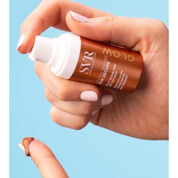 SVR Sun Secure Glow Färgad Droppar Ansikte 15 ml