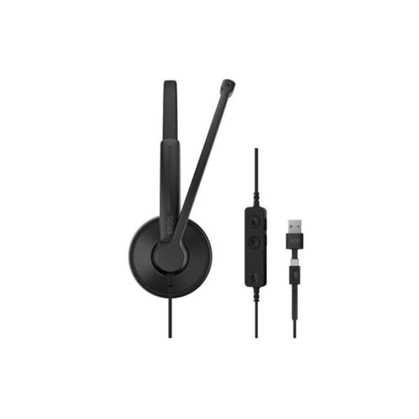 Hörlurar - EPOS - Impact 100 UC - Stereo - USB-C/USB-A - Professionell