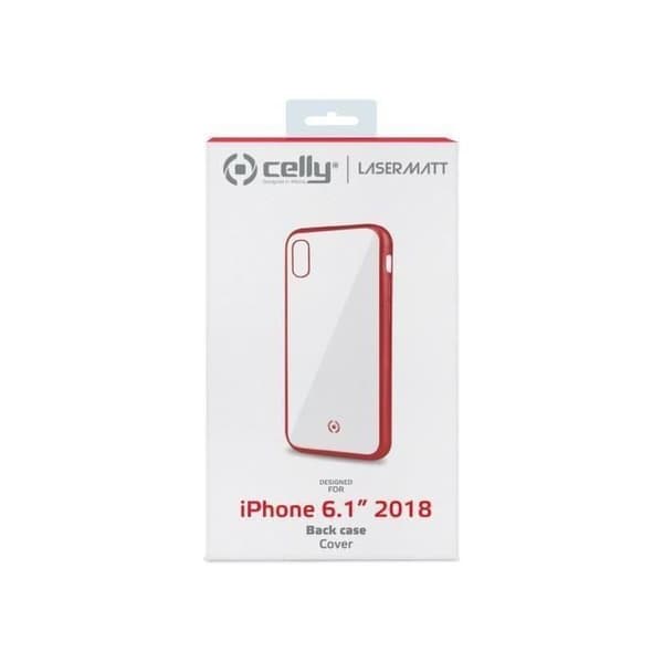 Celly-LaserMat iPhone XR Röd