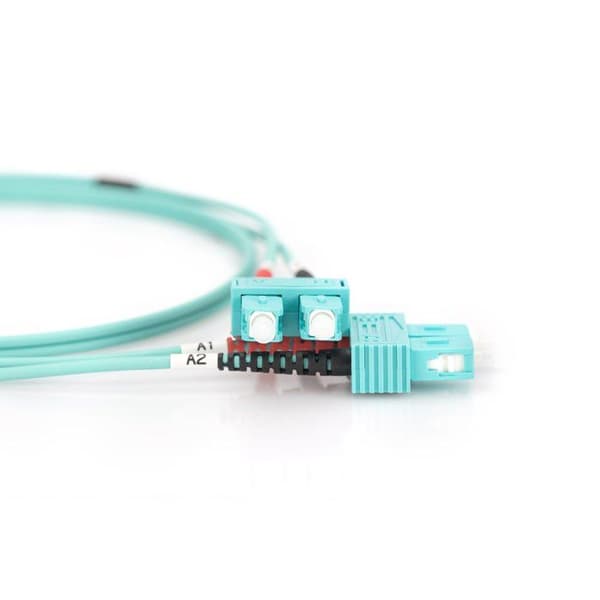 Fiberoptisk kabel - DIGITUS - SC-Duplex - OM3 - 1m - Multimode