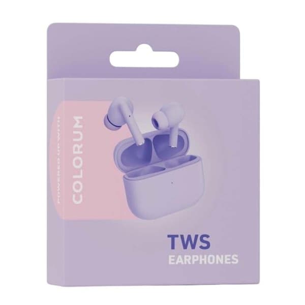 TWS-hörlurar - FOREVER - Lavendel - Bluetooth 5.3 - Brusreducering - 23h batteritid