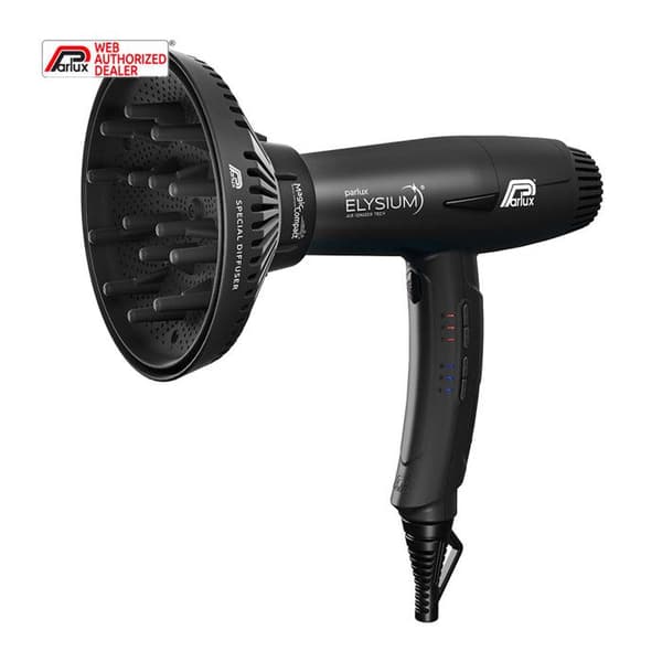 Parlux Elysium + Magic Compact Noir - hårtork med diffuser