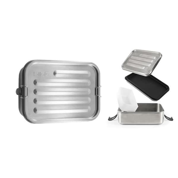 Sigg matlåda Selenite 20,5 x 14,5 cm rostfritt stål silver