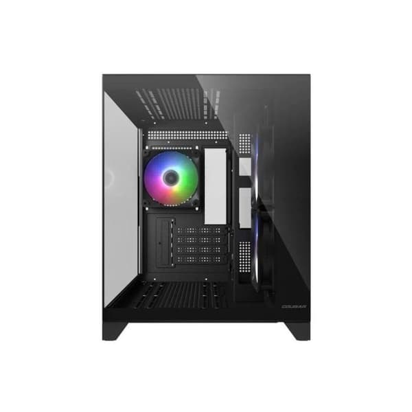 Cougar CGR-2QA6B-RGB Mini Tower Micro ATX Belysning Multi Fönster Glas