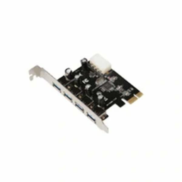 USB-adapter - MicroConnect - PCIe 2.0 - USB 3.0 x 4 - Svart