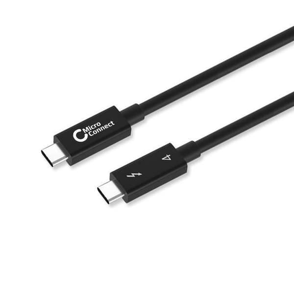 Thunderbolt-kabel - MICRO CONNECT - TB4015 - 1,5 m - 40 Gbit/s - Svart