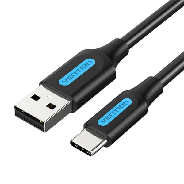 USB 2.0 Kabel Till USB-C Vention Cokbf 5A 1 M (Svart)