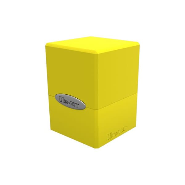 Ultra Pro - Deck Box Cube i Satin - Citron Gul