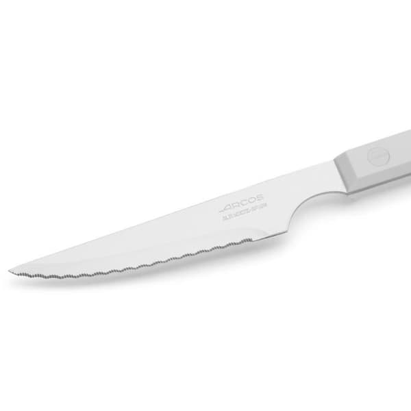 Steakknivar - ARCOS - Steak Basic - Rostfritt stål - Vit polyoximetylen - 115/225 mm