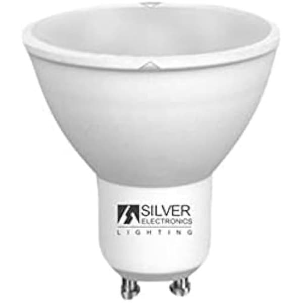 LED-lampa - SILVER ELECTRONICS - ECO GU10 - 7W - 6000K - A+
