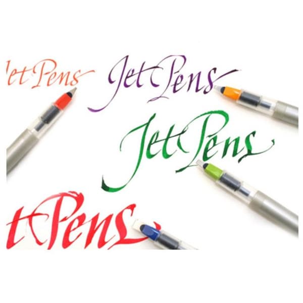 Stiftpenna - PILOT - Parallel Pen - 2,4 mm - Gul kropp - Bred spets