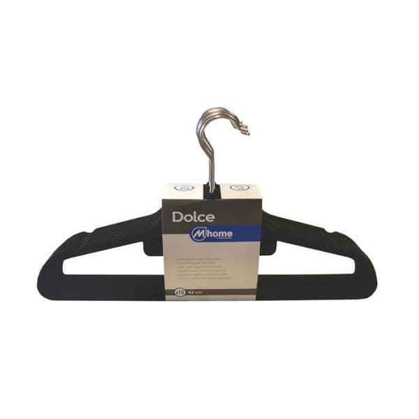 Cintres - EDM - Dolce - 42 cm - Antiglid-velour - 10-pack