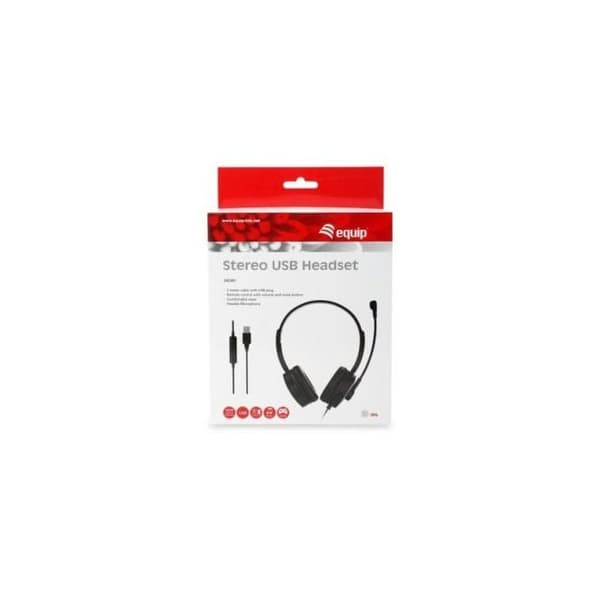 Utrusta 245301 USB-hörlurar med mikrofon