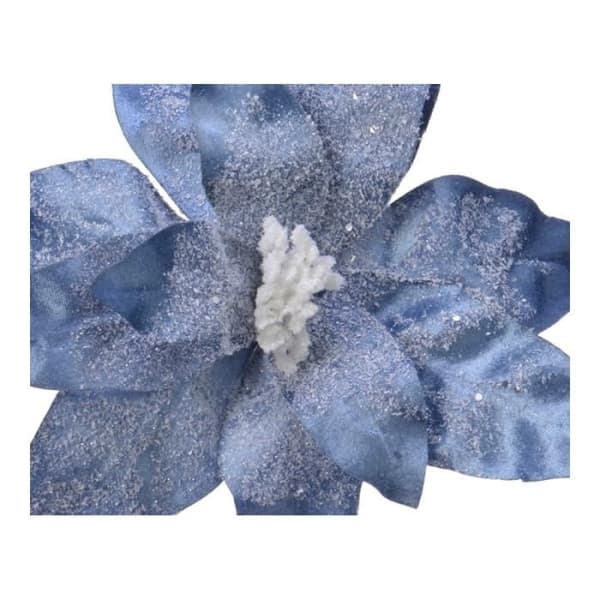 Fleur - EDM - Påsk - Blå polyester - Glansigt effekt - Ø34x6cm