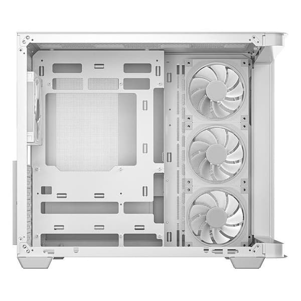 PC-chassi - DEEPCOOL - CG530U 4F - Medeltorn - Micro-ATX-format - 4 inkluderade ARGB-fläktar - Vit