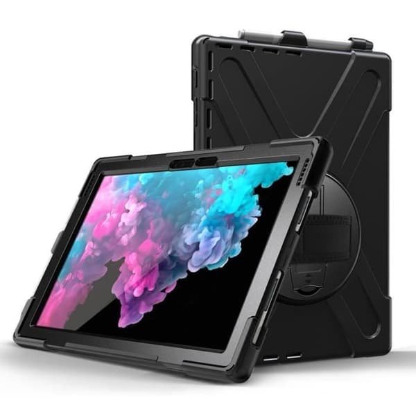 Fodral - ESTUFF - Surface Pro 4/5/6/7 - 31,2 cm (12.3'') - Svart - Polykarbonat/Silikon