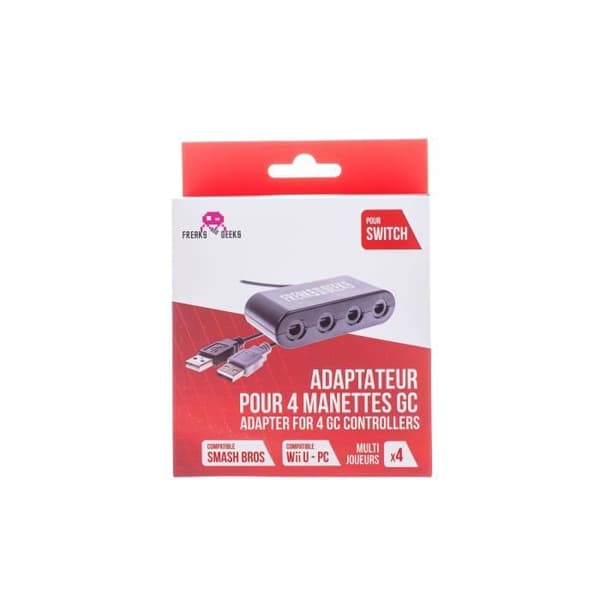 Adapter 4 Game Cube-kontroller på SWITCH och Wii U