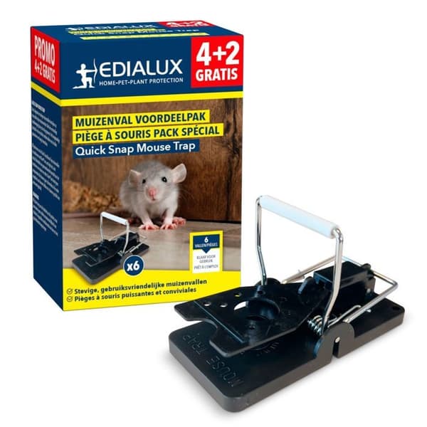 Edialux Quick musfälla värdepaket - 4+2 gratis